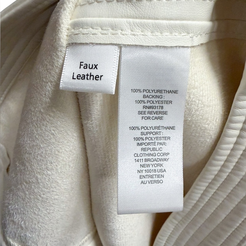 House of Harlow 1960 Faux Leather Midi Dress White Size Small - Picture 7 of 9